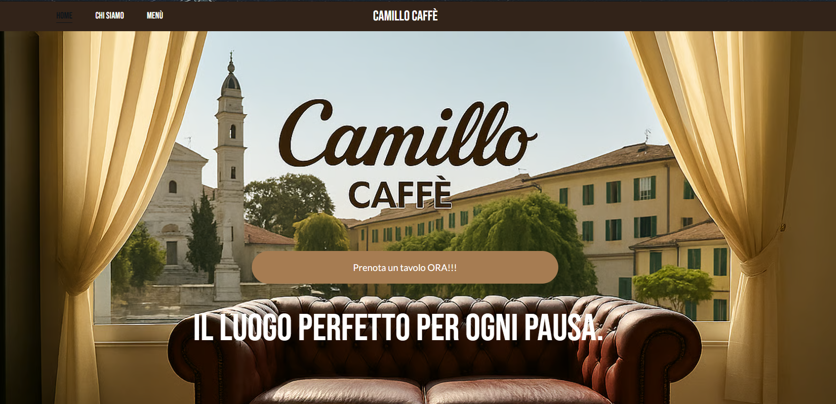 Home Page di un sito web professionale realizzata da FRdigital - Soluzioni digitali per aziende