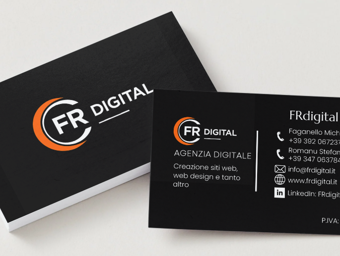 Realizzazione di bigliettini da visita professionali - FRdigital